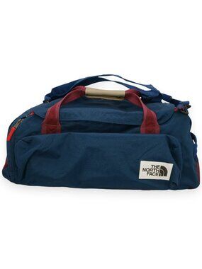 The North Face Berkeley Duffel 49L M Travel Weekend Bag 2Way Blue Backpack